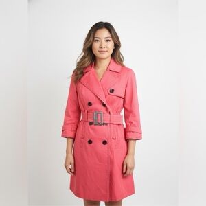 Blanc Noir Stylish Red Trench Coat